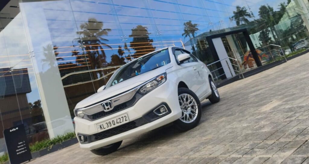 Honda Amaze in GTR Pro alloy wheels