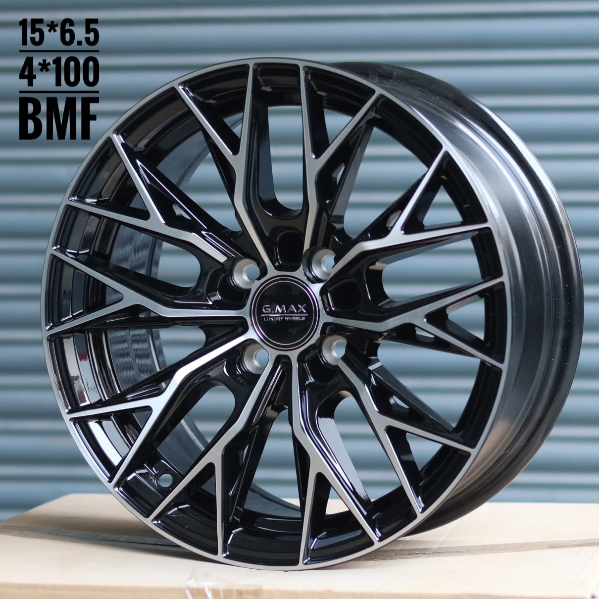 Gmax BMF color alloy wheels in 15" 4*100 6.5 J